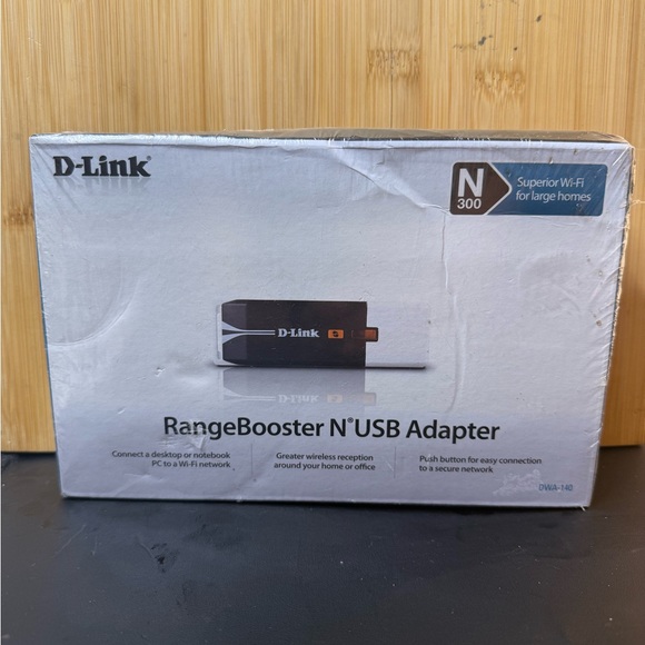D-Link Black and Gray USB Wi-Fi Adapter - Picture 1 of 2